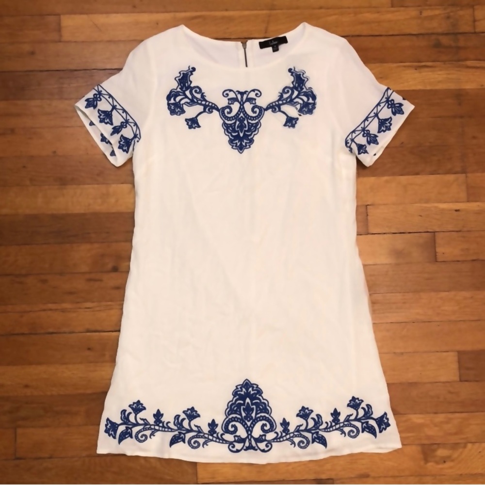 Lulus Embroidered Mini Shift Dress - Picture 6 of 8